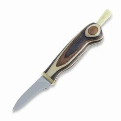 Wood Jewel Mushroom Knife, Zebra