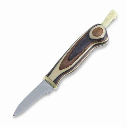 Wood Jewel Mushroom Knife, Zebra 1 Wood Jewel Mushroom Knife, Zebra