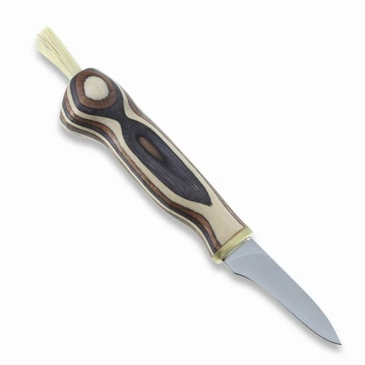 Wood Jewel Mushroom Knife, Zebra 2 Wood Jewel Mushroom Knife, Zebra - Image 2