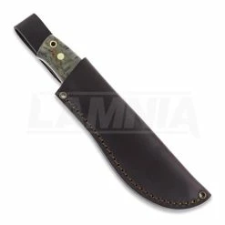 Brisa Skinner 90 Elmax Flat Hunting Knife, Stabilized Curly Birch -Fixed blade knives Shop 70035 BRI0361 03