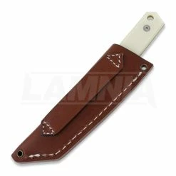 Brisa Kwaiken 90 M390 Scandi Knife, Ivory Micarta, Cognac Sheath 7 Brisa Kwaiken 90 M390 Scandi Knife, Ivory Micarta, Cognac Sheath -Fixed blade knives Shop 70362 BRI0332 01 04