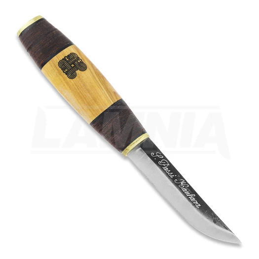 Uniikkipuukot Vuolupuukko Knife, Leather / Curly Birch 2 Uniikkipuukot Vuolupuukko Knife, Leather / Curly Birch - Image 2