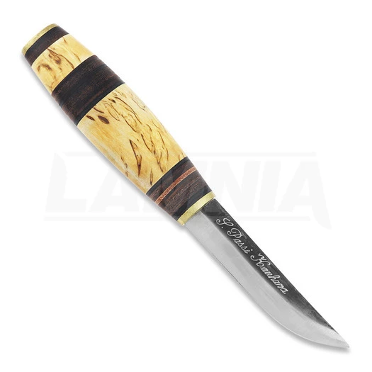 Uniikkipuukot Vuolupuukko 2 Knife, Leather / Curly Birch 2 Uniikkipuukot Vuolupuukko 2 Knife, Leather / Curly Birch - Image 2