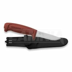 Morakniv BASIC 511 Knife, Carbon Steel, Red 12147
